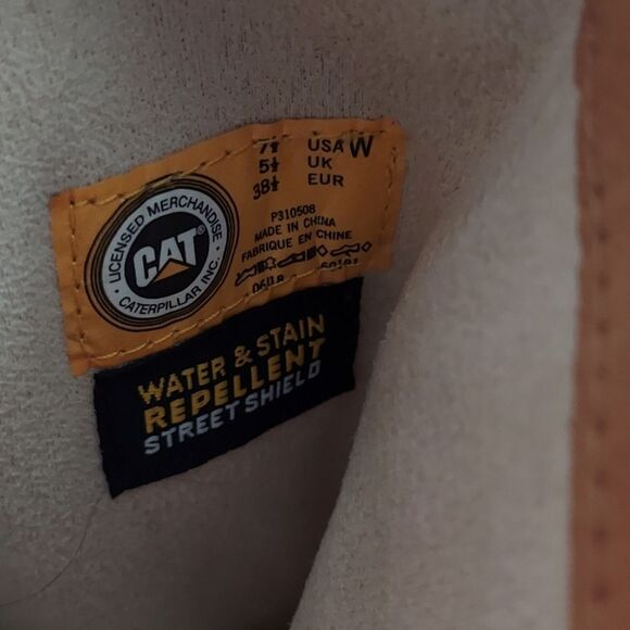 Womens Caterpillar Sabrina Tan Leather and Wool Riding Boots P310508 - Size 7.5 - Picture 8 of 8